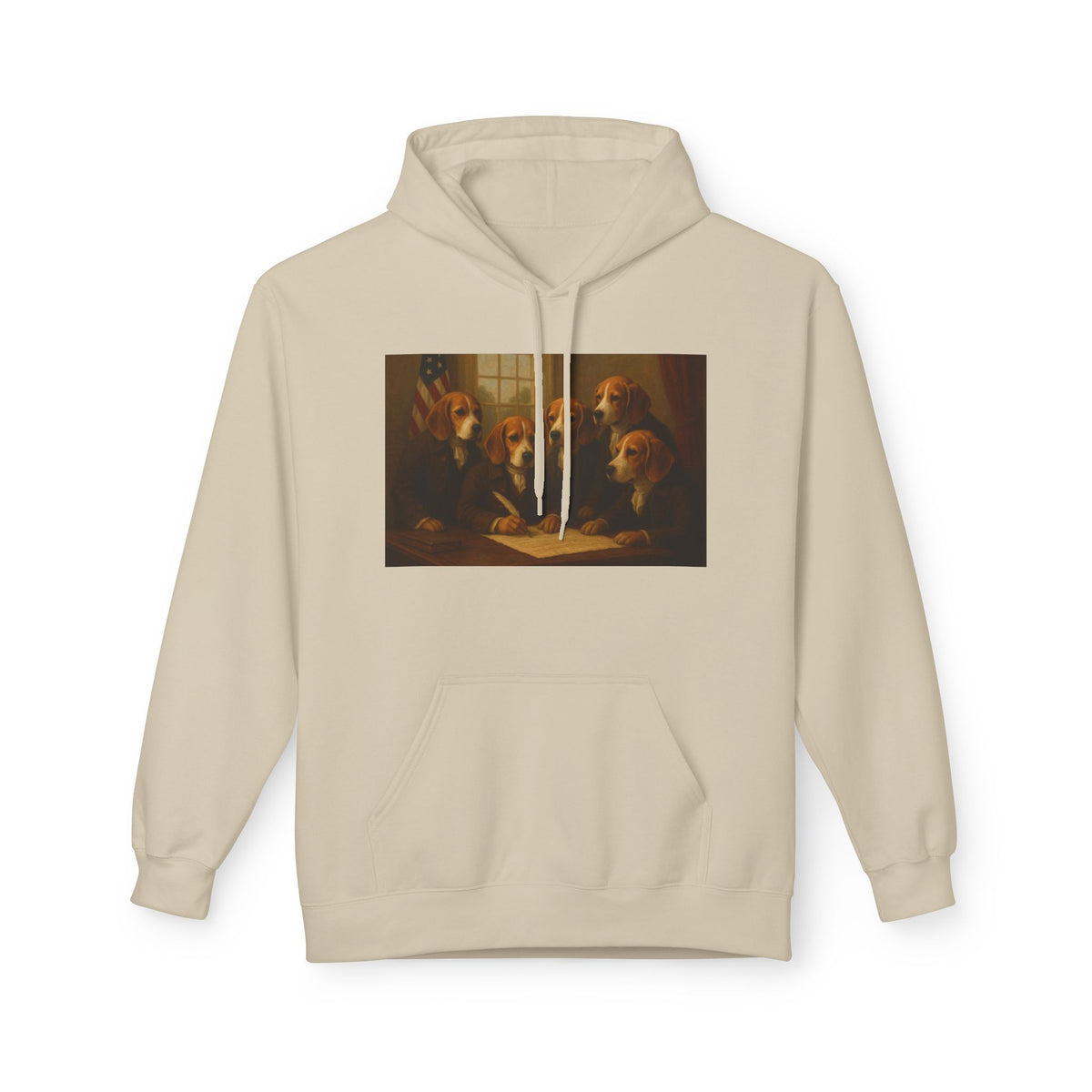 Hoodie - The Founding Beagle, Bill of Rights Design