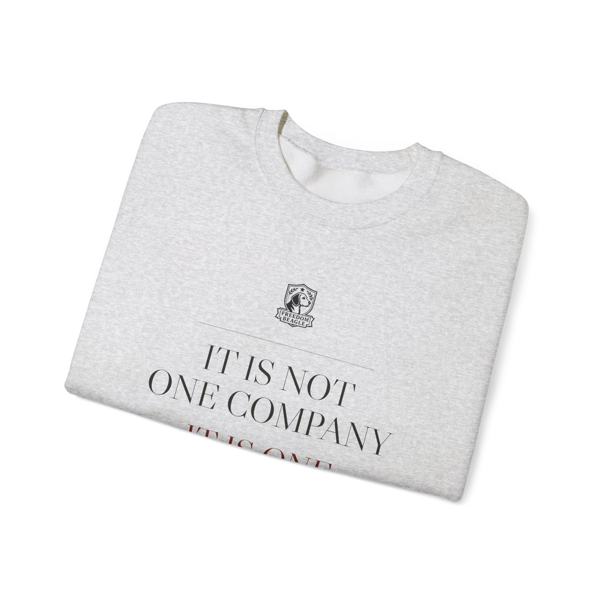 It Is Not One Company — ALPR Crewneck (Sand)