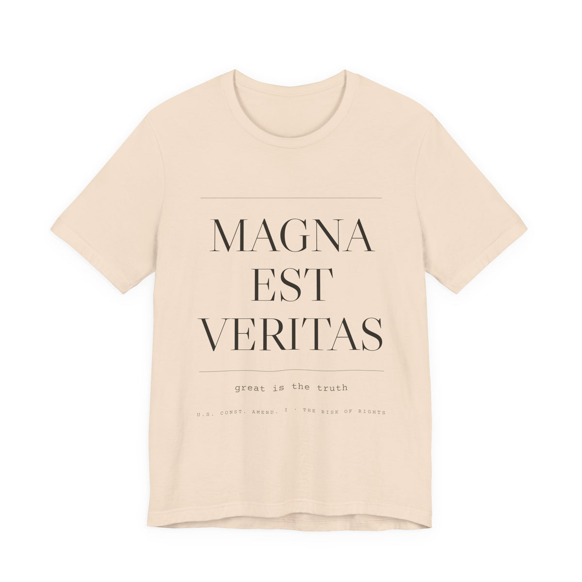 Magna Est Veritas — Great Is the Truth Tee (Natural)