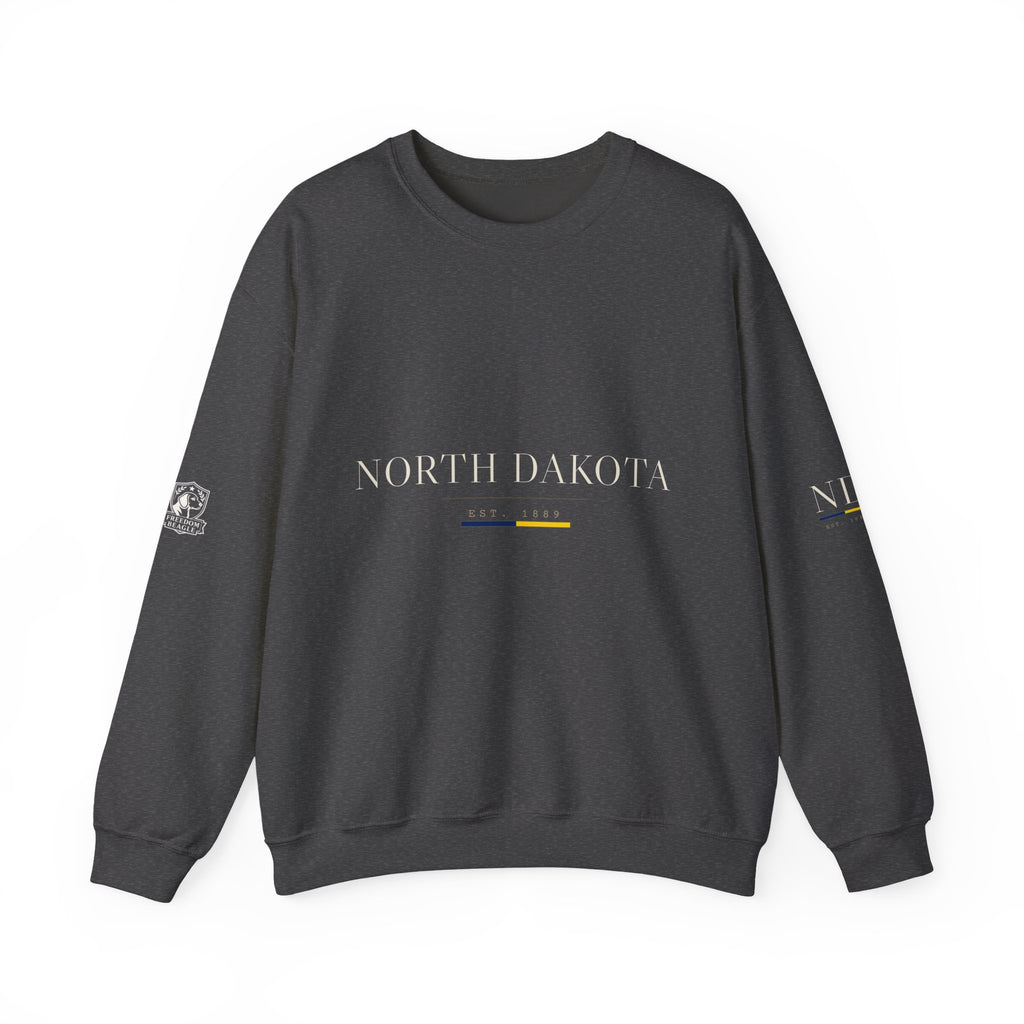 North Dakota — Freedom Beagle State Series Crewneck (Black)
