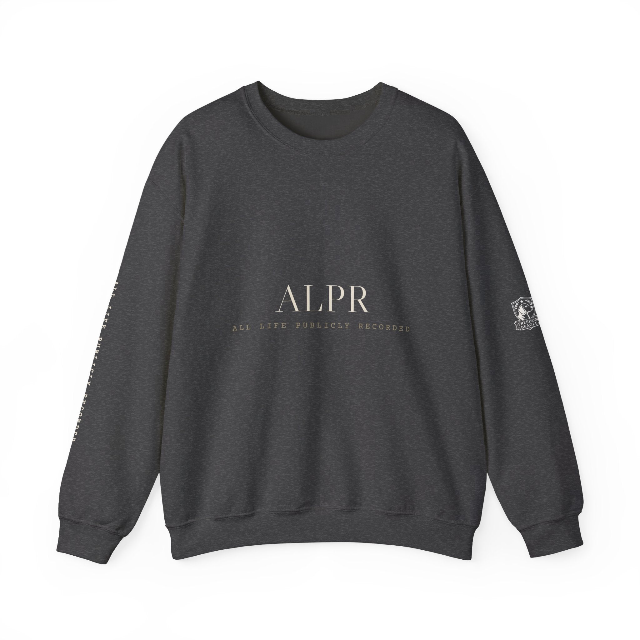 ALPR Full Kit Crewneck — All Life Publicly Recorded (Black)