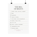 The Bill of Rights, I–X — Matte Poster