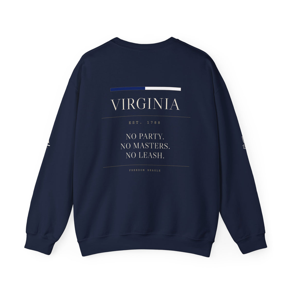 Virginia — Freedom Beagle State Series Crewneck (Black)