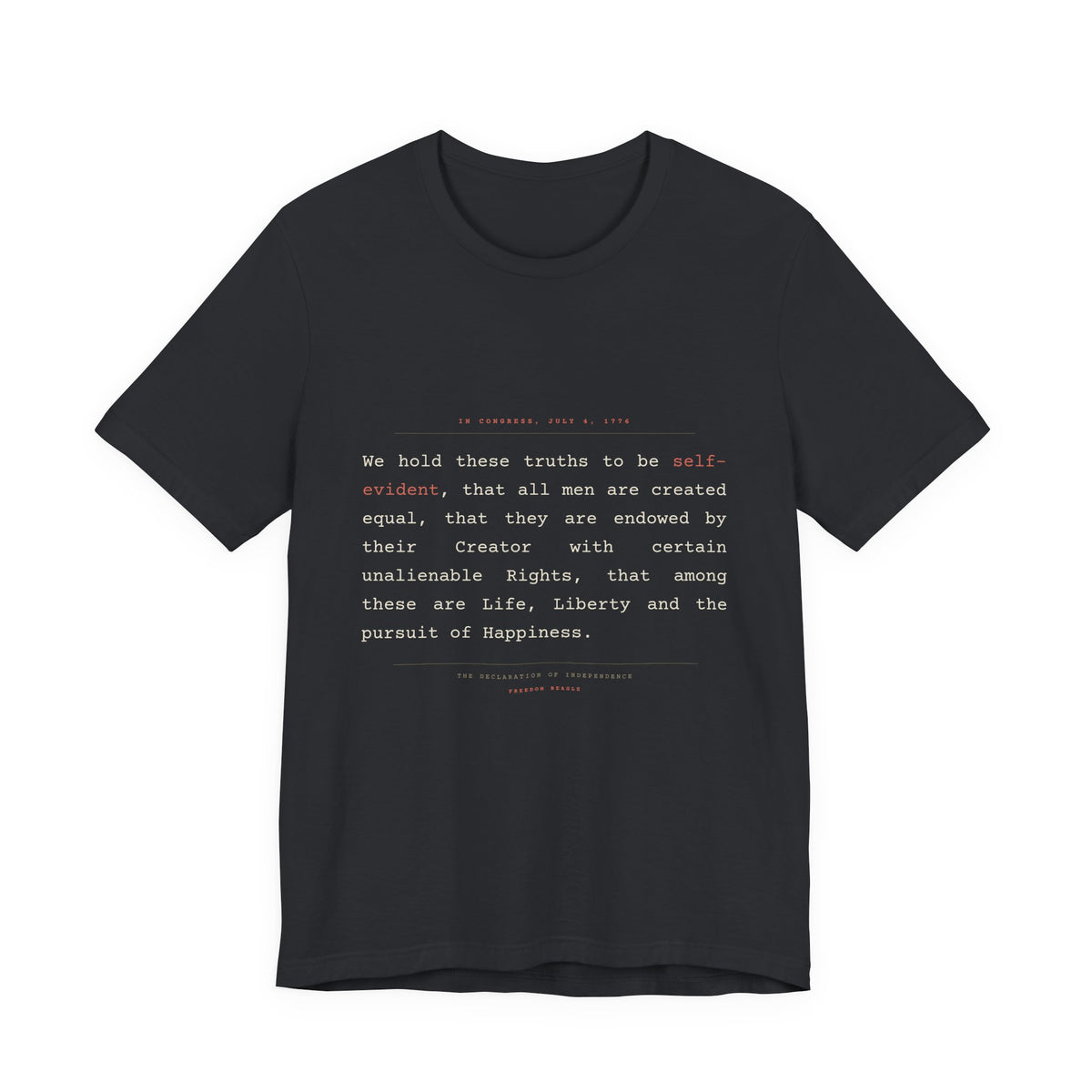 We Hold These Truths — Declaration of Independence Tee (Black)