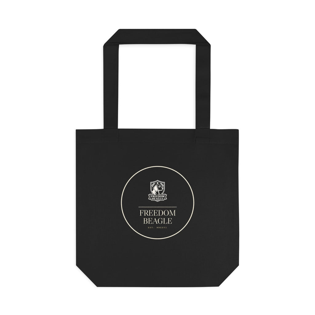 Freedom Beagle Seal — Roundel Tote (Black)