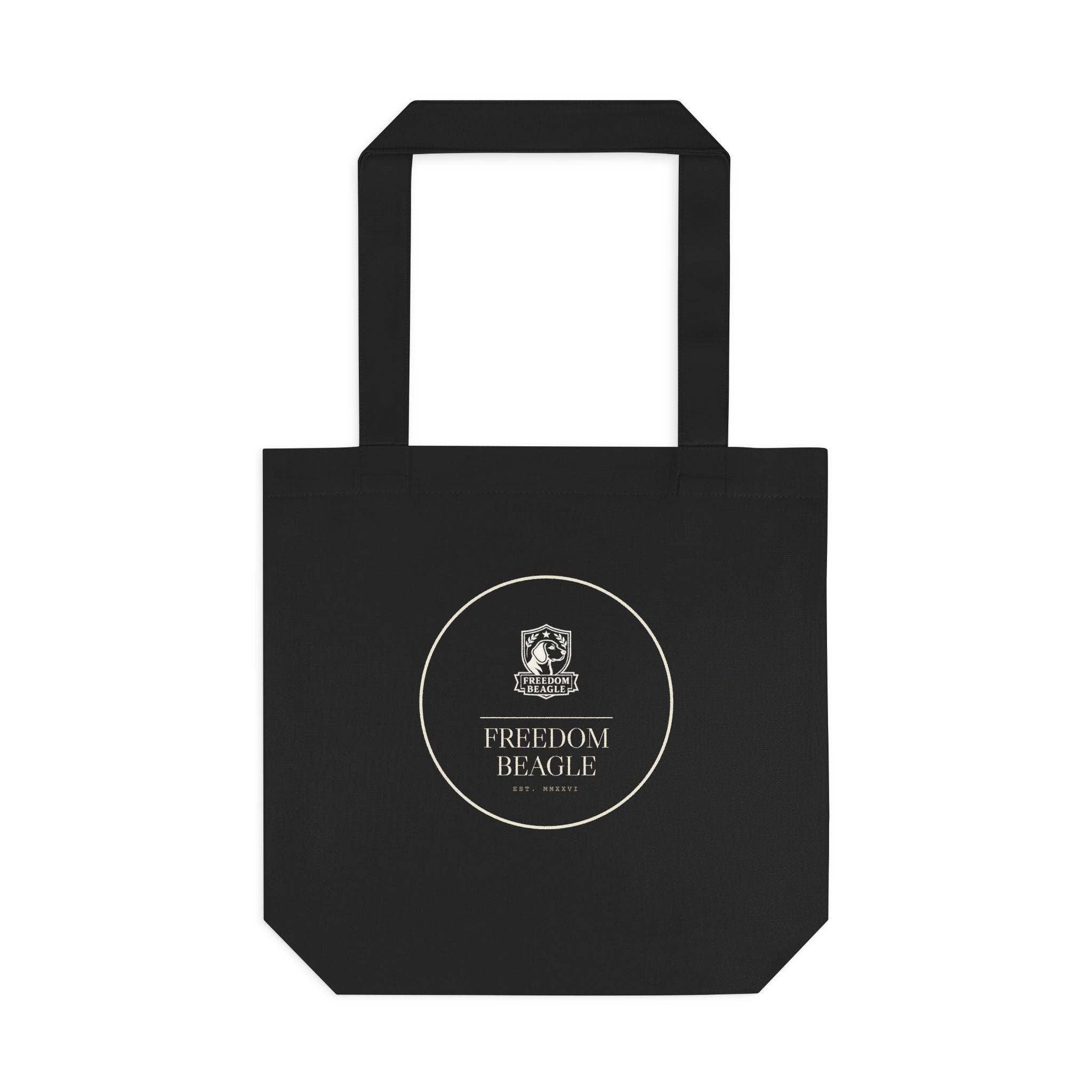 Freedom Beagle Seal — Roundel Tote (Black)