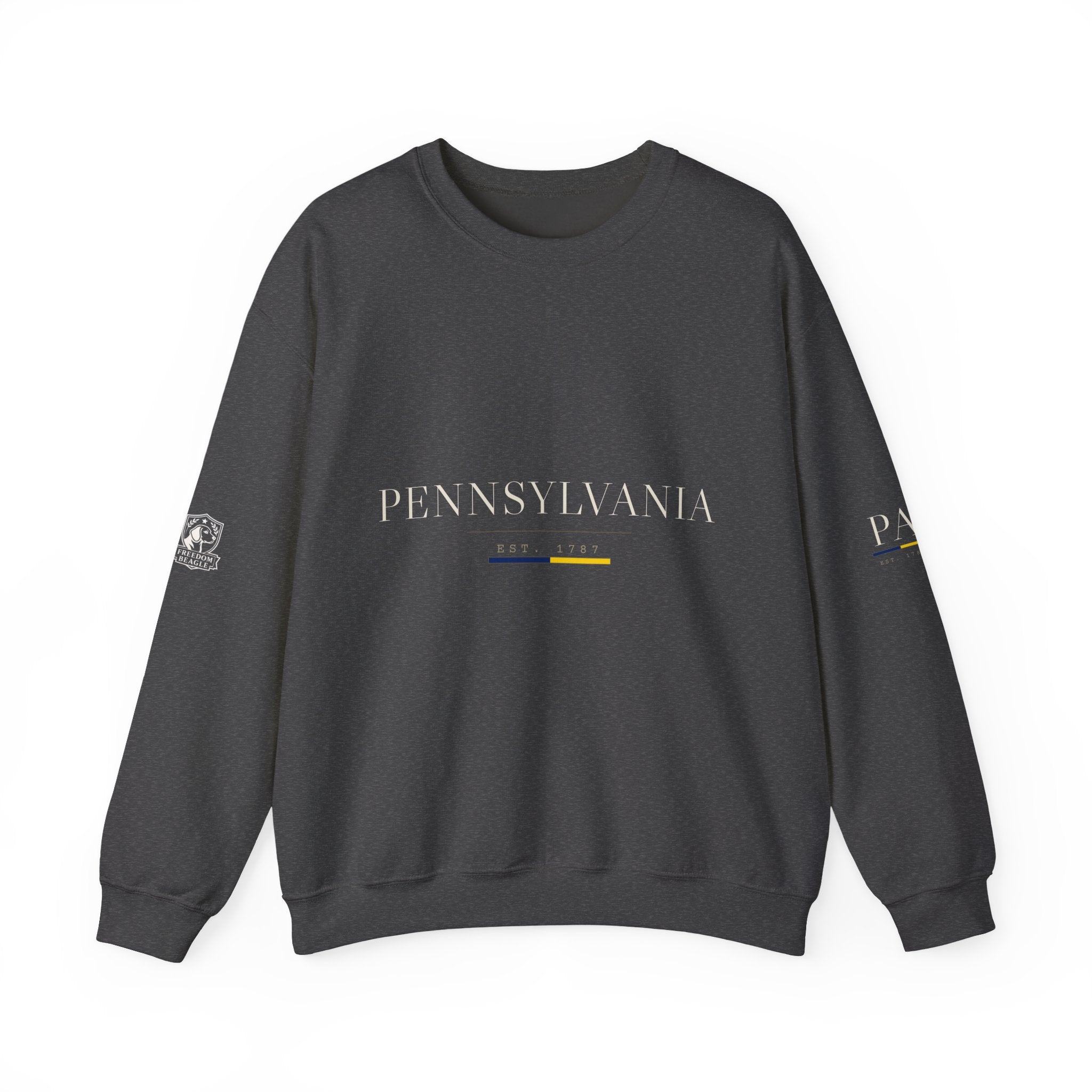 Pennsylvania — Freedom Beagle State Series Crewneck (Black)