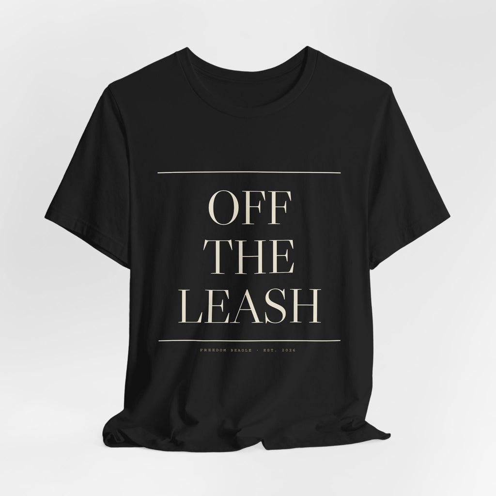 Off the Leash — Oversized Type Tee (Black)