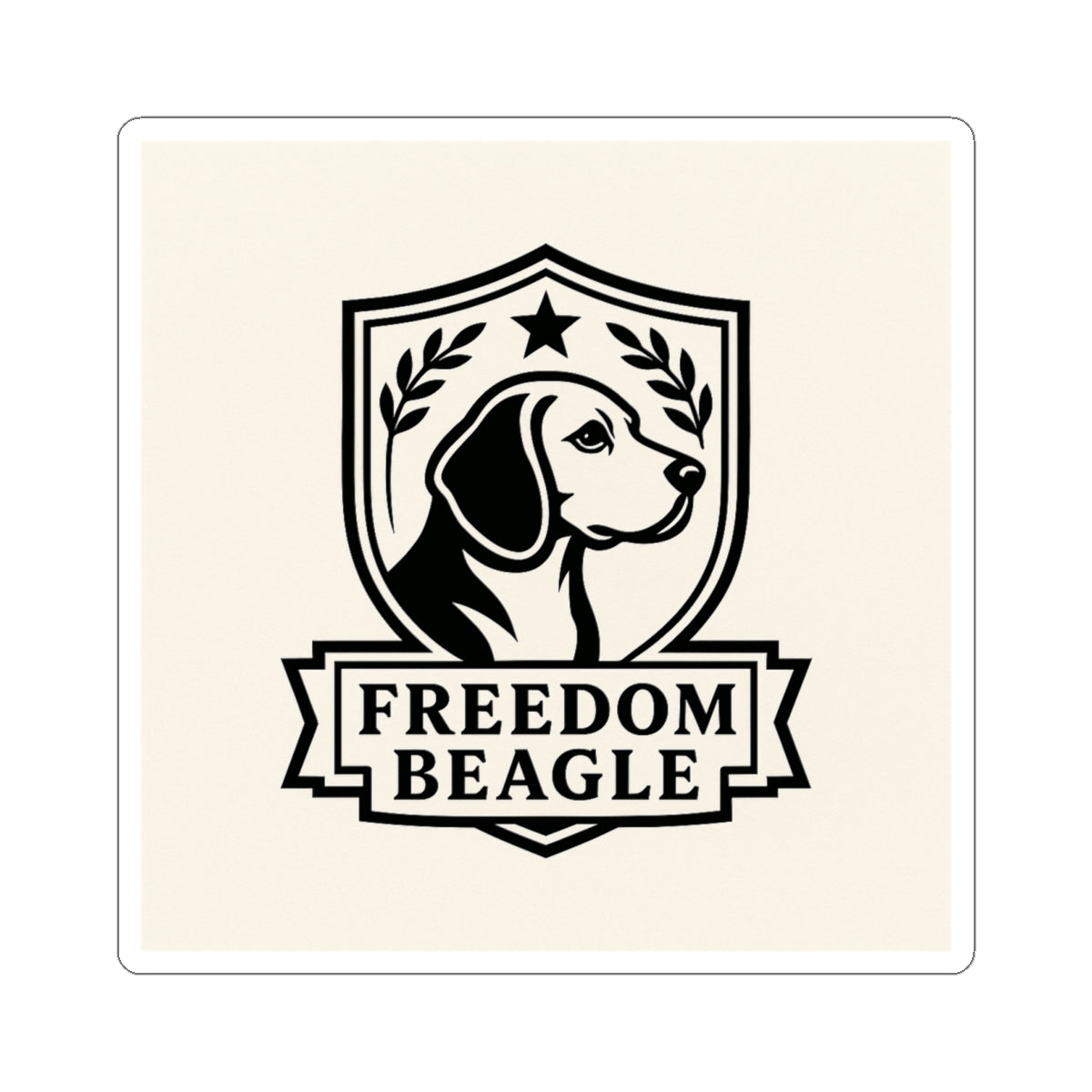 Beagle Freedom Kiss-Cut Stickers, Dog Lover Gift, Home Decor, Laptop Stickers, Pet Owner Accessories