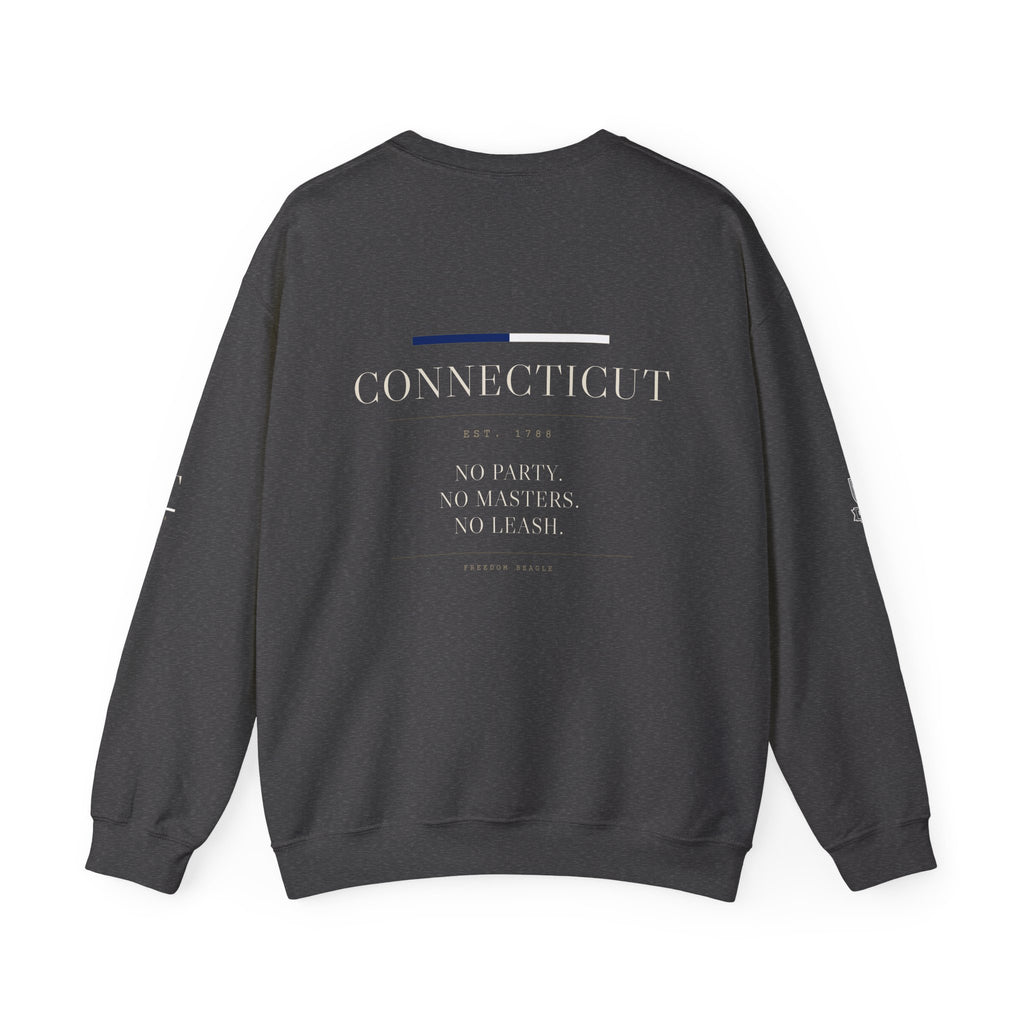 Connecticut — Freedom Beagle State Series Crewneck (Black)