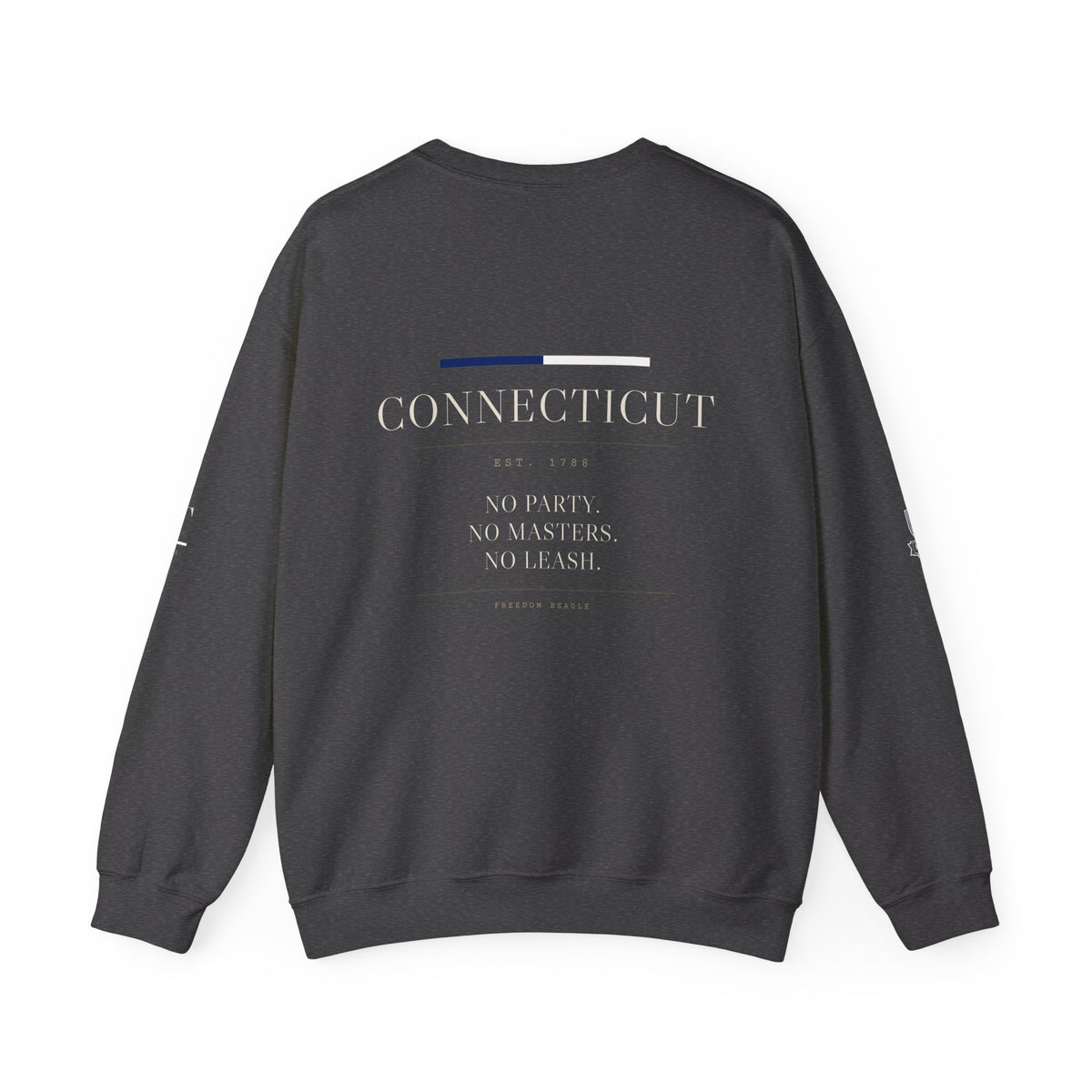 Connecticut — Freedom Beagle State Series Crewneck (Black)