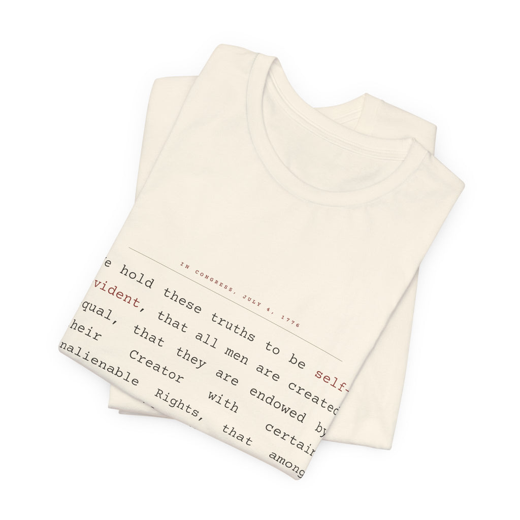 We Hold These Truths — Declaration of Independence Tee (Natural)