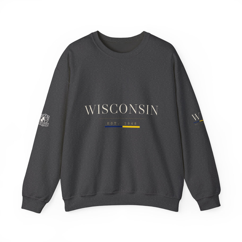 Wisconsin — Freedom Beagle State Series Crewneck (Black)
