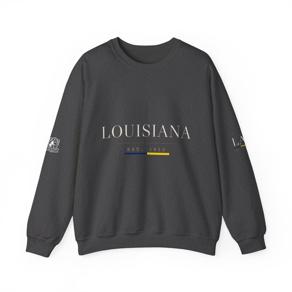 Louisiana — Freedom Beagle State Series Crewneck (Black)