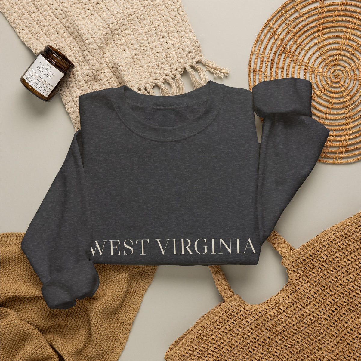 West Virginia — Freedom Beagle State Series Crewneck (Black)