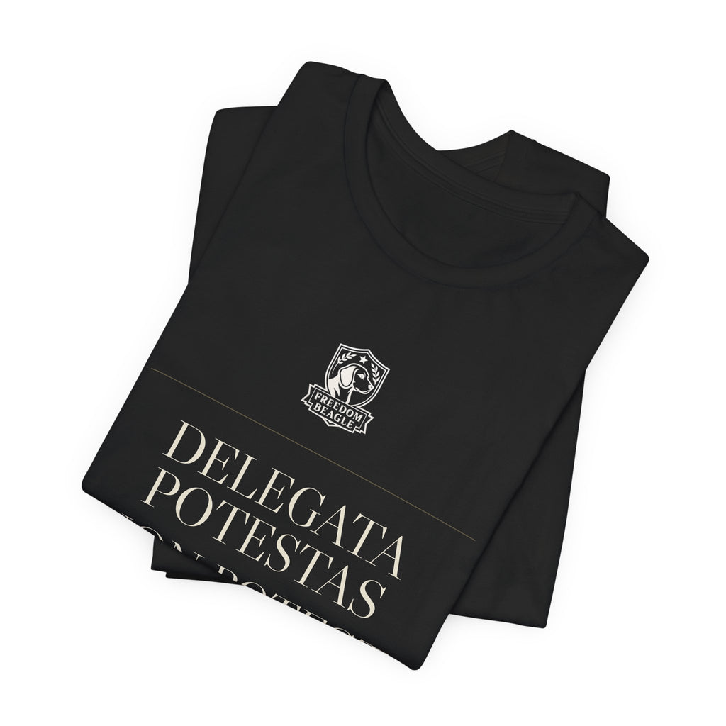 Delegata Potestas Non Potest Delegari — Administrative State Tee (Black)