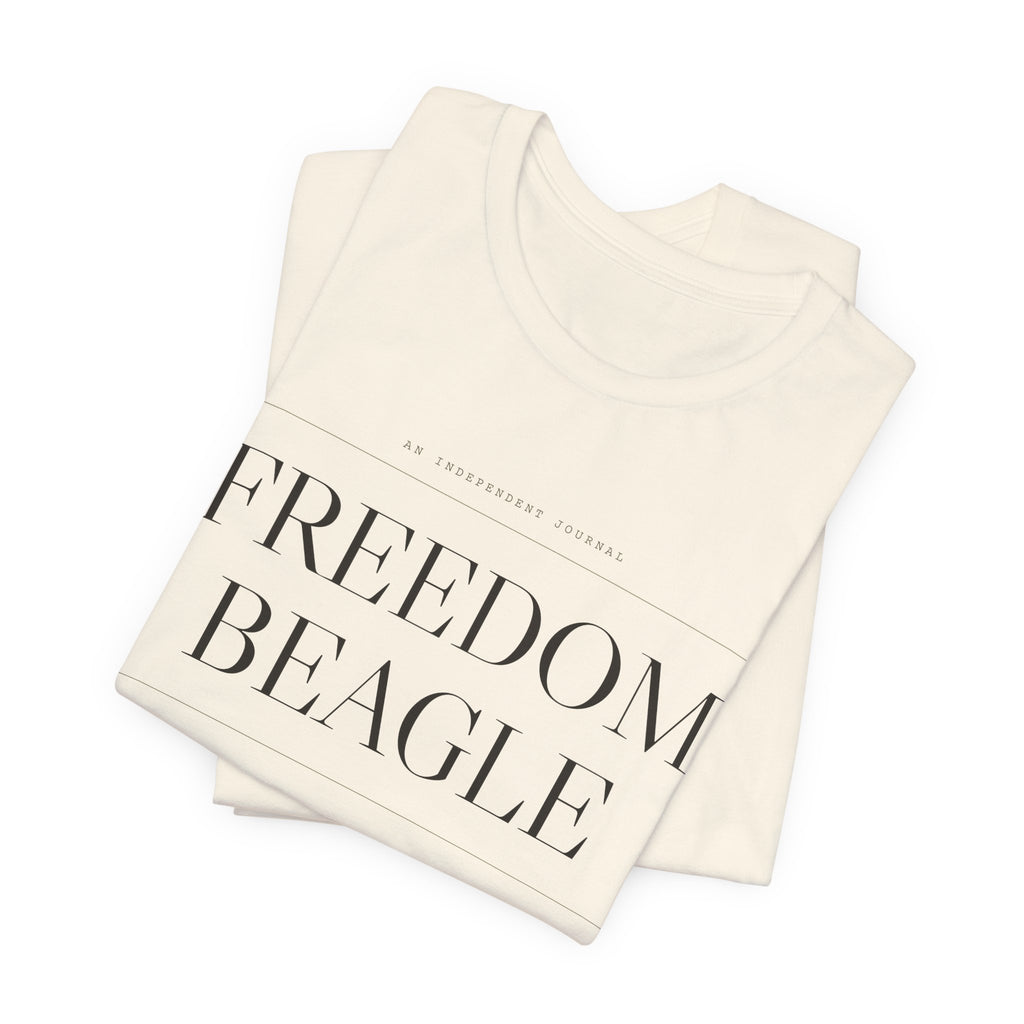 Freedom Beagle Masthead, Est. MMXXVI — Heritage Tee (Natural)