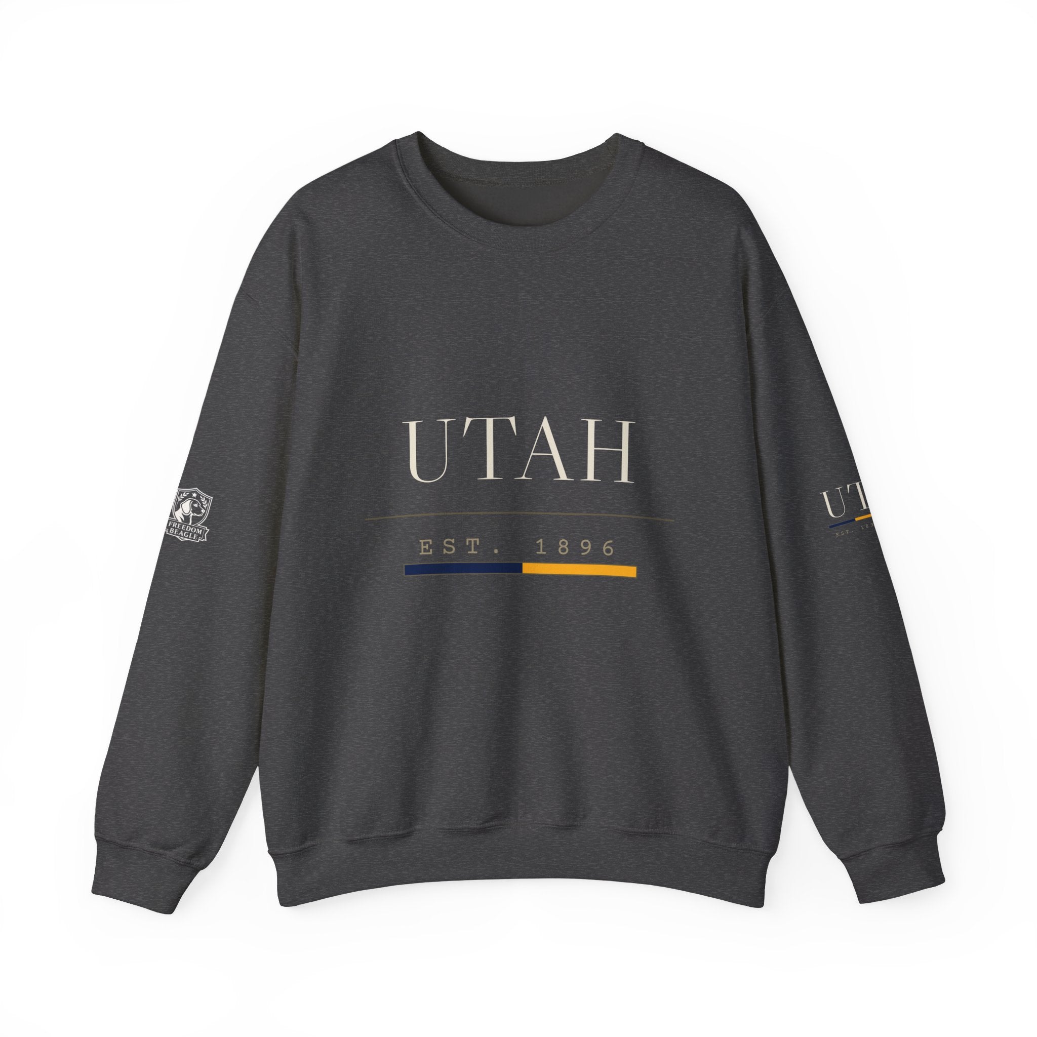 Utah — Freedom Beagle State Series Crewneck (Black)