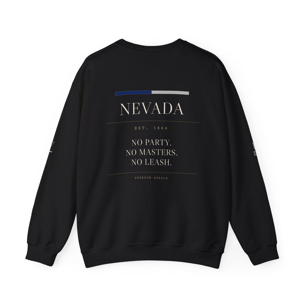 Nevada — Freedom Beagle State Series Crewneck (Black)
