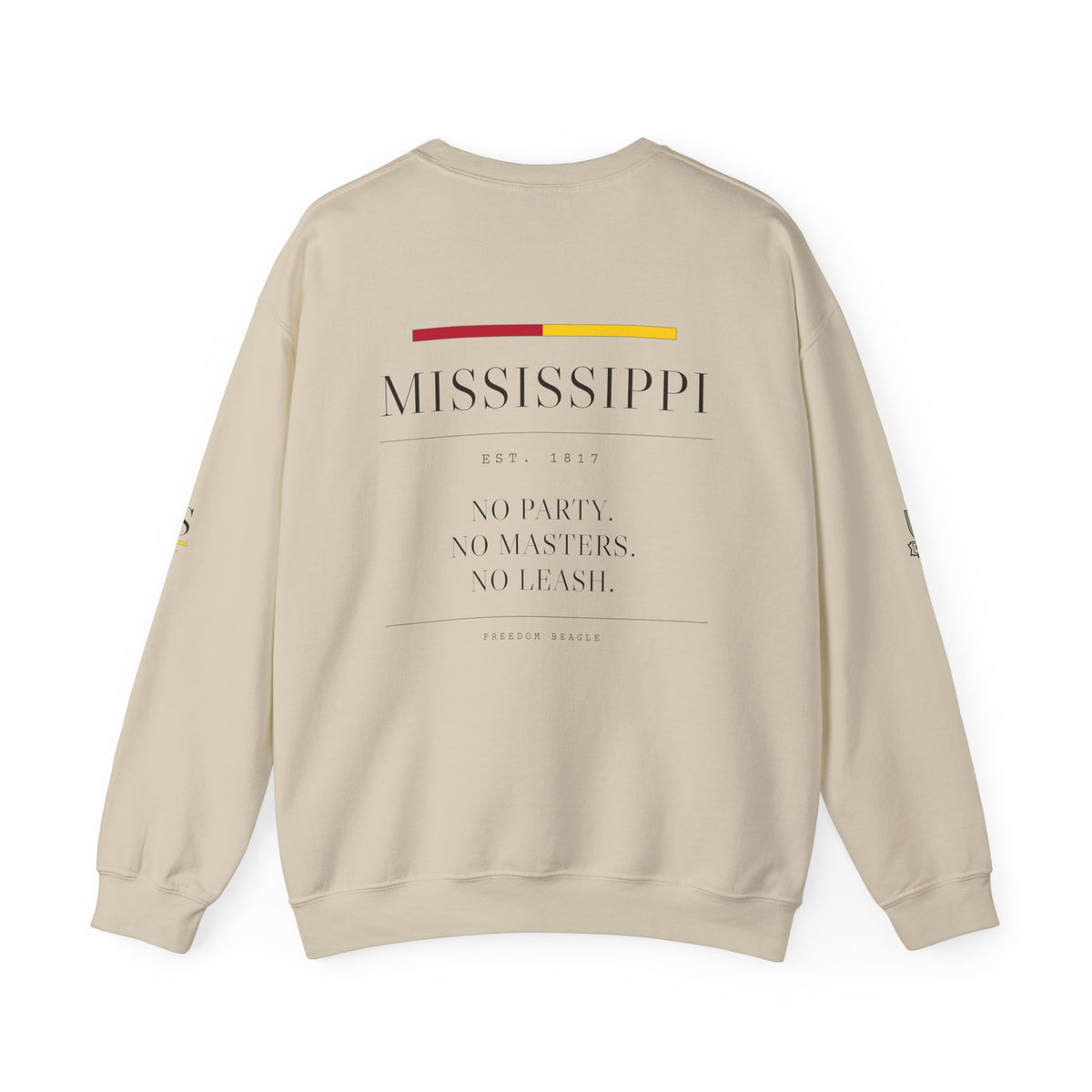 Mississippi — Freedom Beagle State Series Crewneck (Sand)