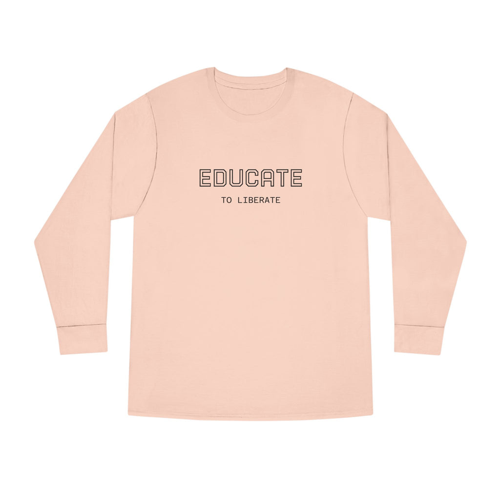 Long Sleeve Tee - Charlie Kirk, Educate to Liberate Design