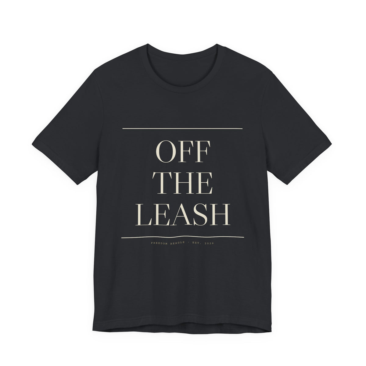 Off the Leash — Oversized Type Tee (Black)