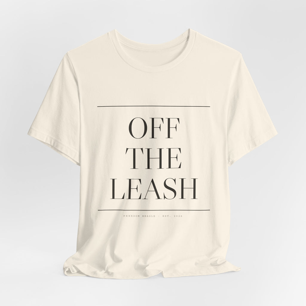 Off the Leash — Oversized Type Tee (Natural)