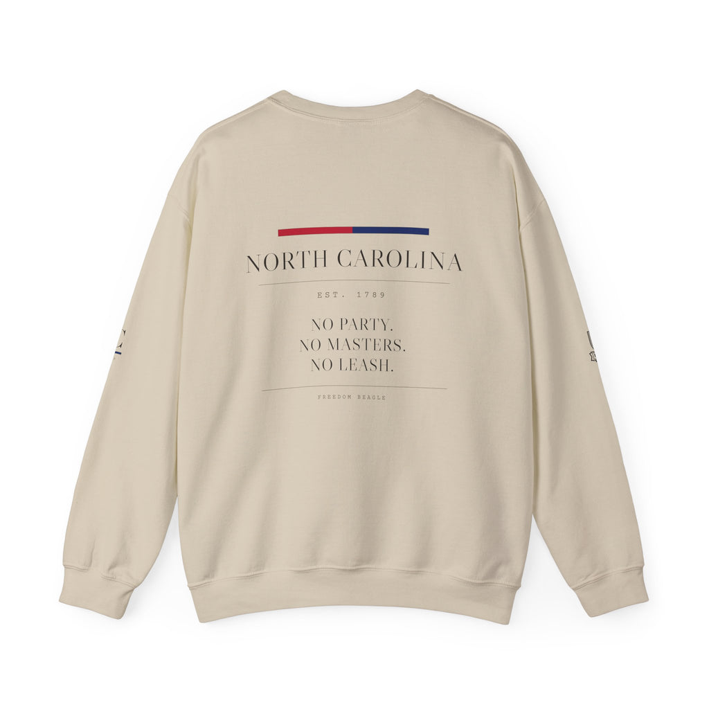 North Carolina — Freedom Beagle State Series Crewneck (Sand)