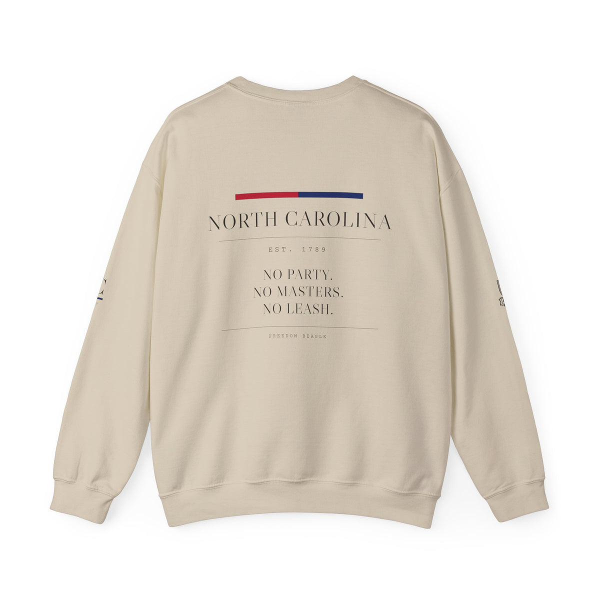 North Carolina — Freedom Beagle State Series Crewneck (Sand)