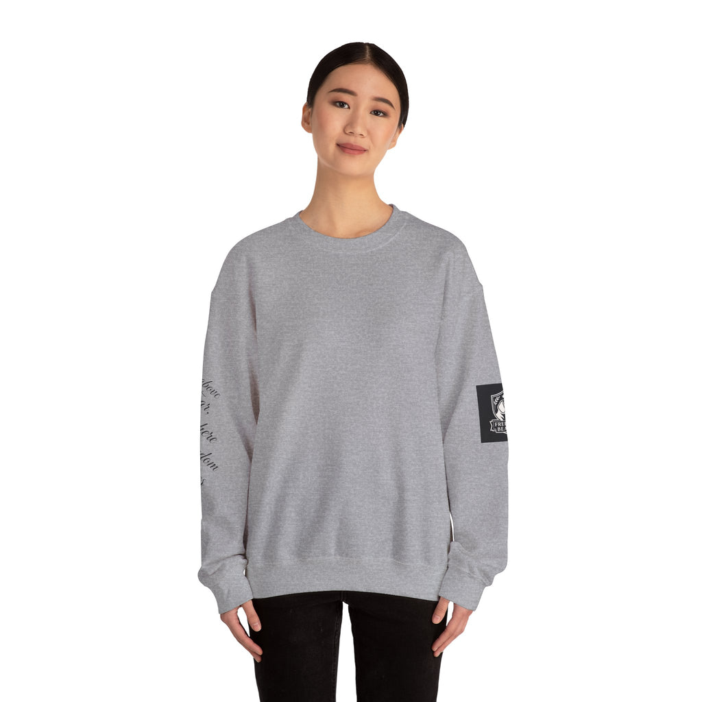 Crewneck Sweatshirt - Rise Above Fear Freedom Beagles on Eagles Design