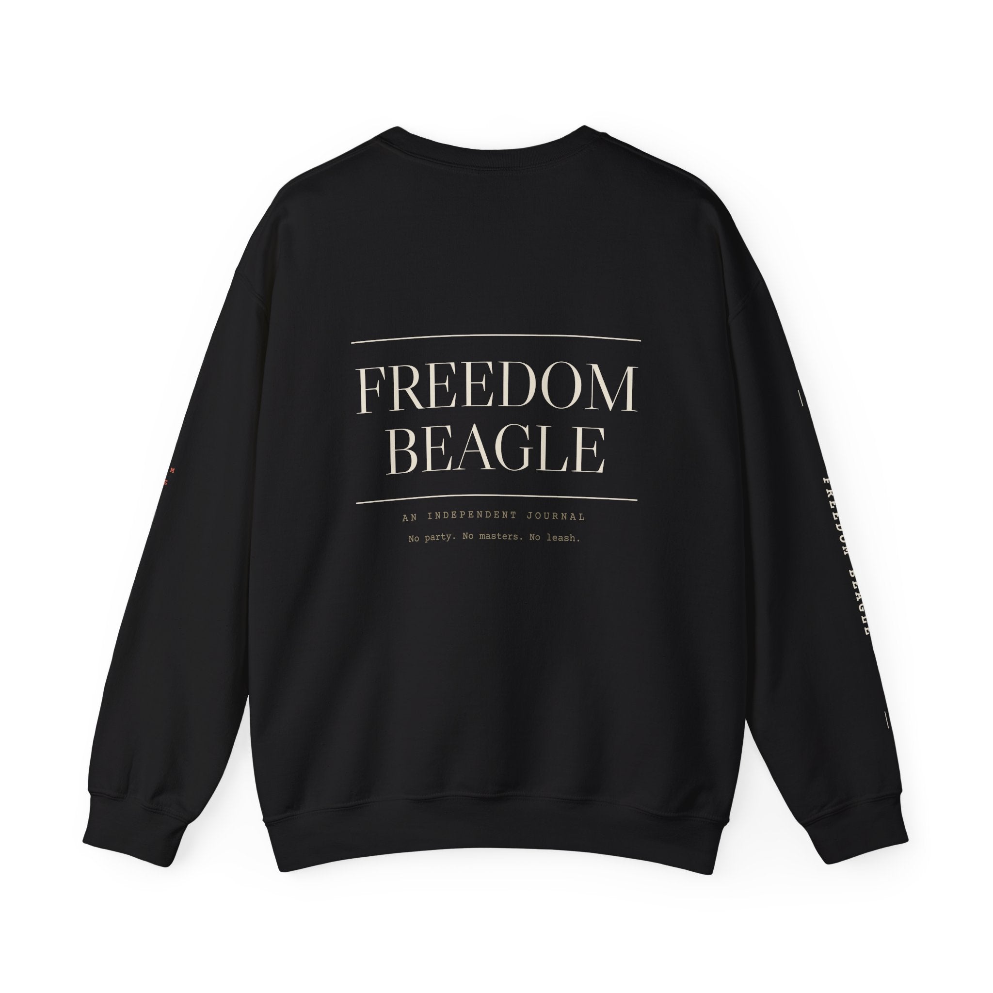 Monogram Full Kit Crewneck — Freedom Beagle, Stacked (Black)