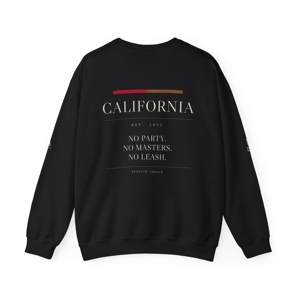 California — Freedom Beagle State Series Crewneck (Black)
