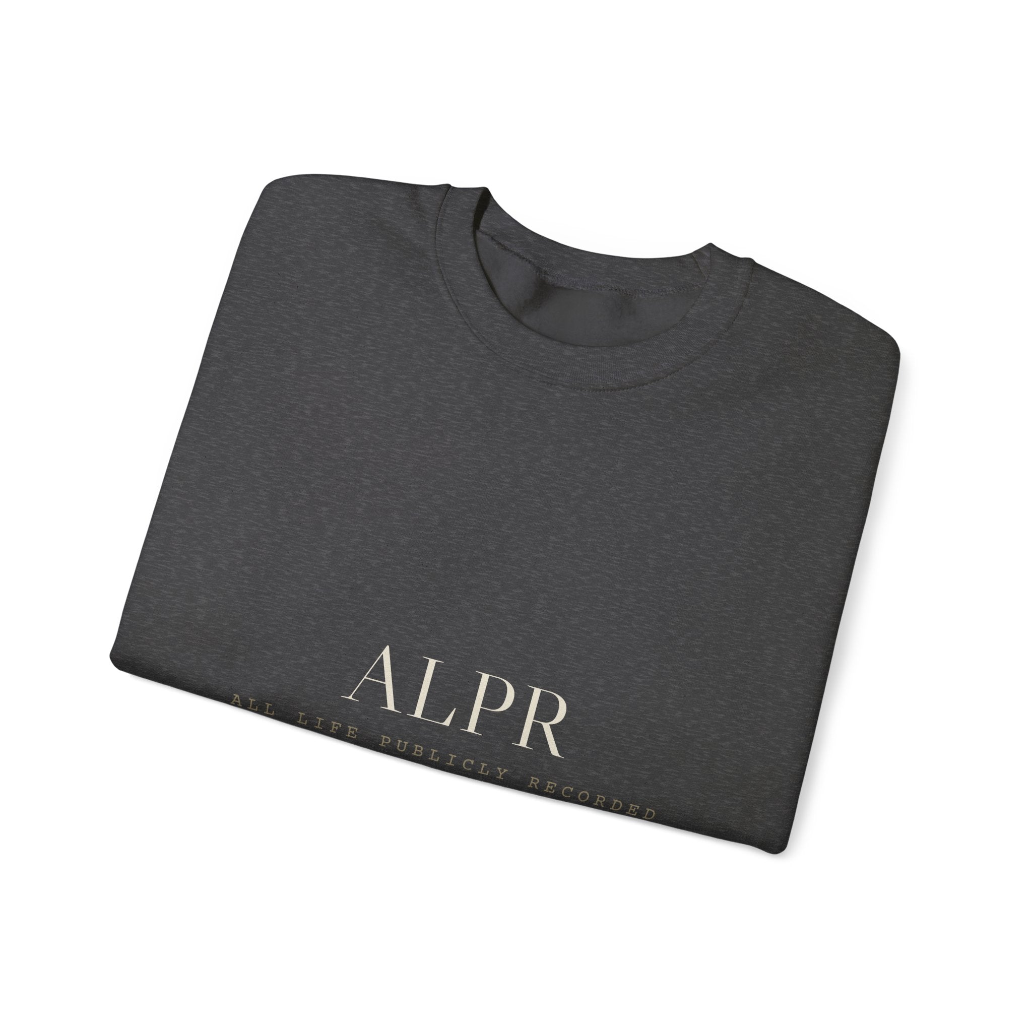 ALPR Full Kit Crewneck — All Life Publicly Recorded (Black)