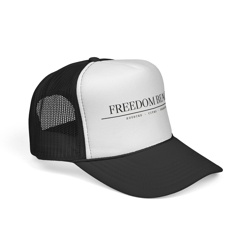 Freedom Beagle — Sourced, Cited, Unleashed Cap (Black)