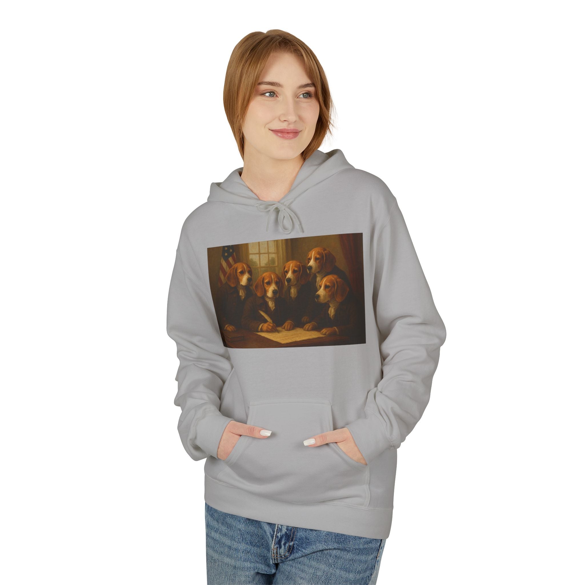 Hoodie - The Founding Beagle, Bill of Rights Design