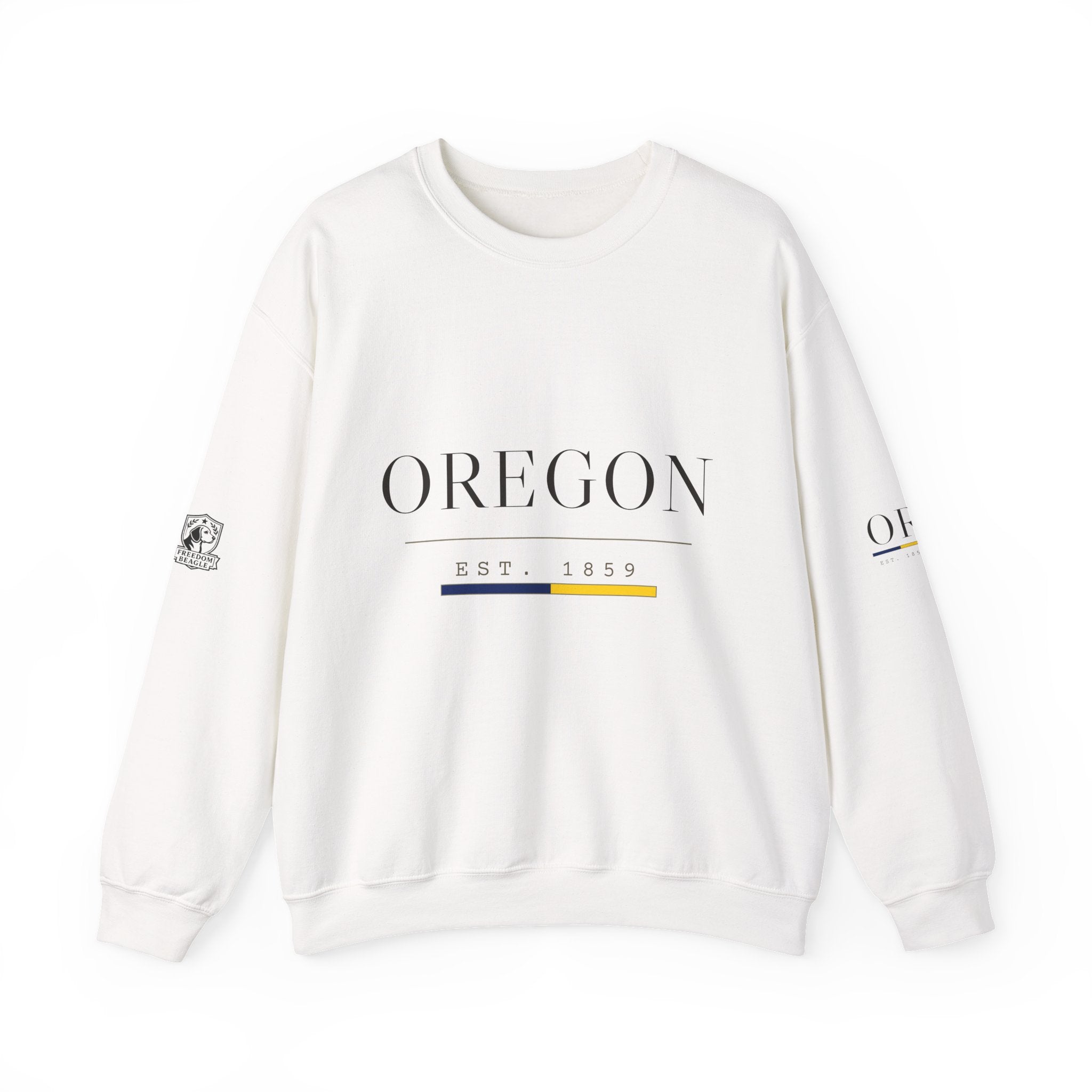 Oregon — Freedom Beagle State Series Crewneck (Sand)