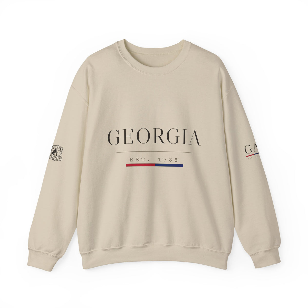 Georgia — Freedom Beagle State Series Crewneck (Sand)