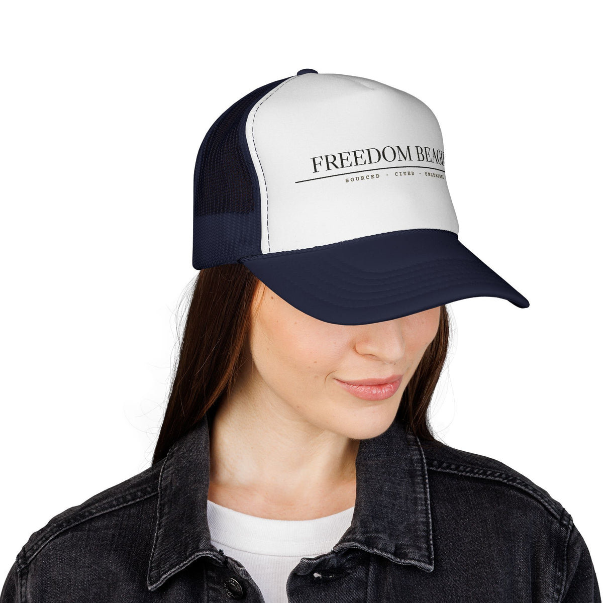 Freedom Beagle — Sourced, Cited, Unleashed Cap (Black)