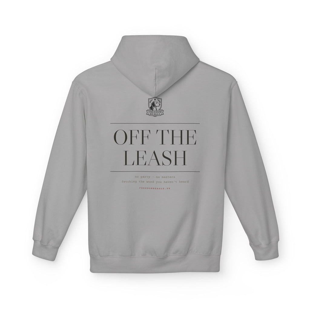 Off the Leash Hoodie — Full Back Print (Cement)