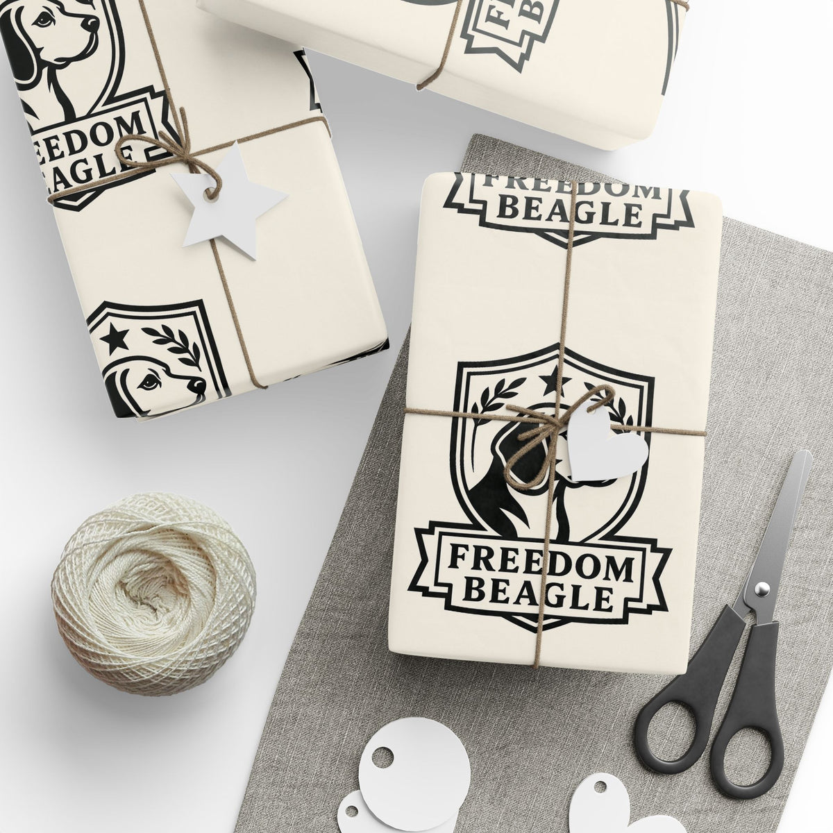 Freedom Beagle-Themed Wrapping Papers