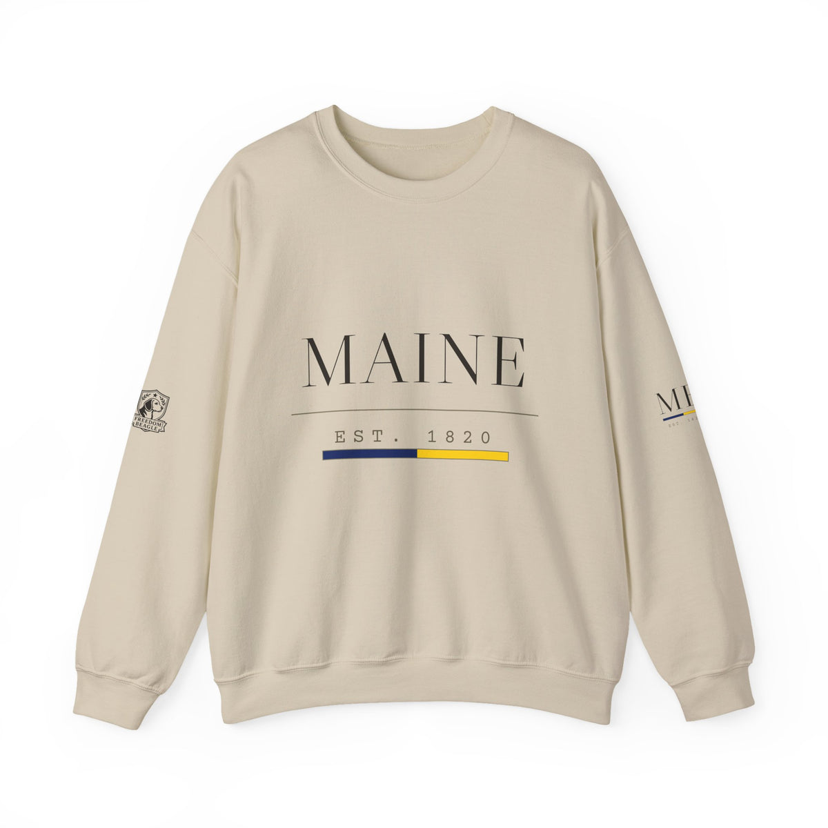 Maine — Freedom Beagle State Series Crewneck (Sand)