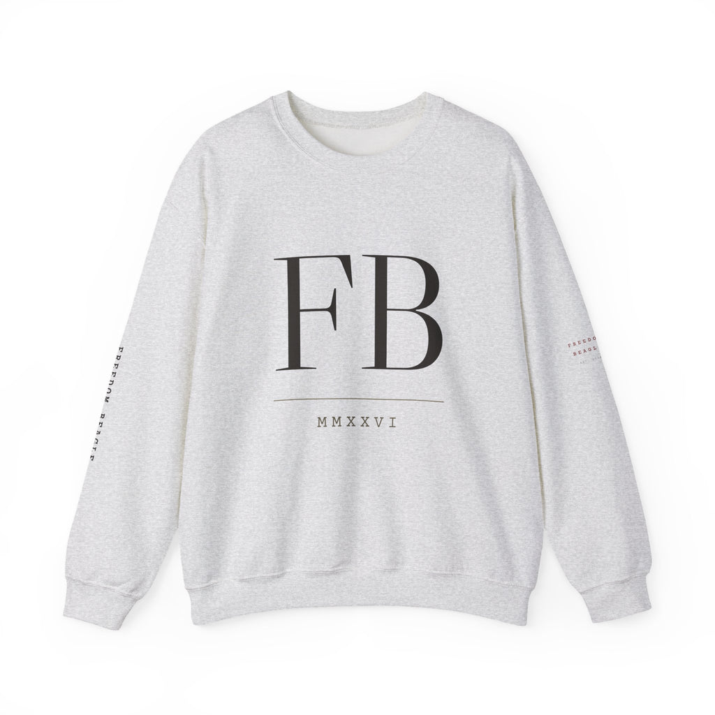 Monogram Full Kit Crewneck — Freedom Beagle, Stacked (Sand)