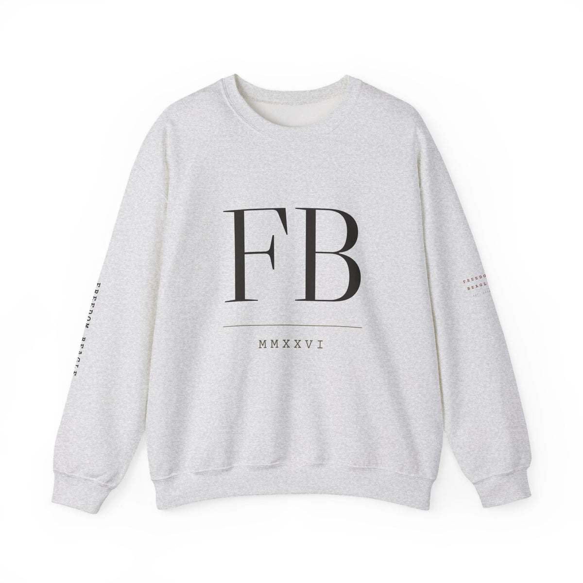 Monogram Full Kit Crewneck — Freedom Beagle, Stacked (Sand)