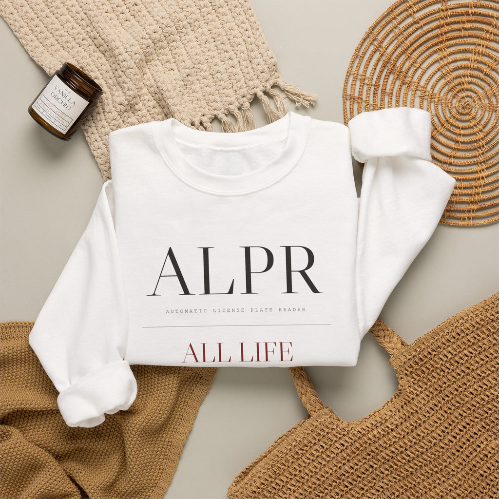 ALPR — All Life Publicly Recorded Crewneck (Sand)