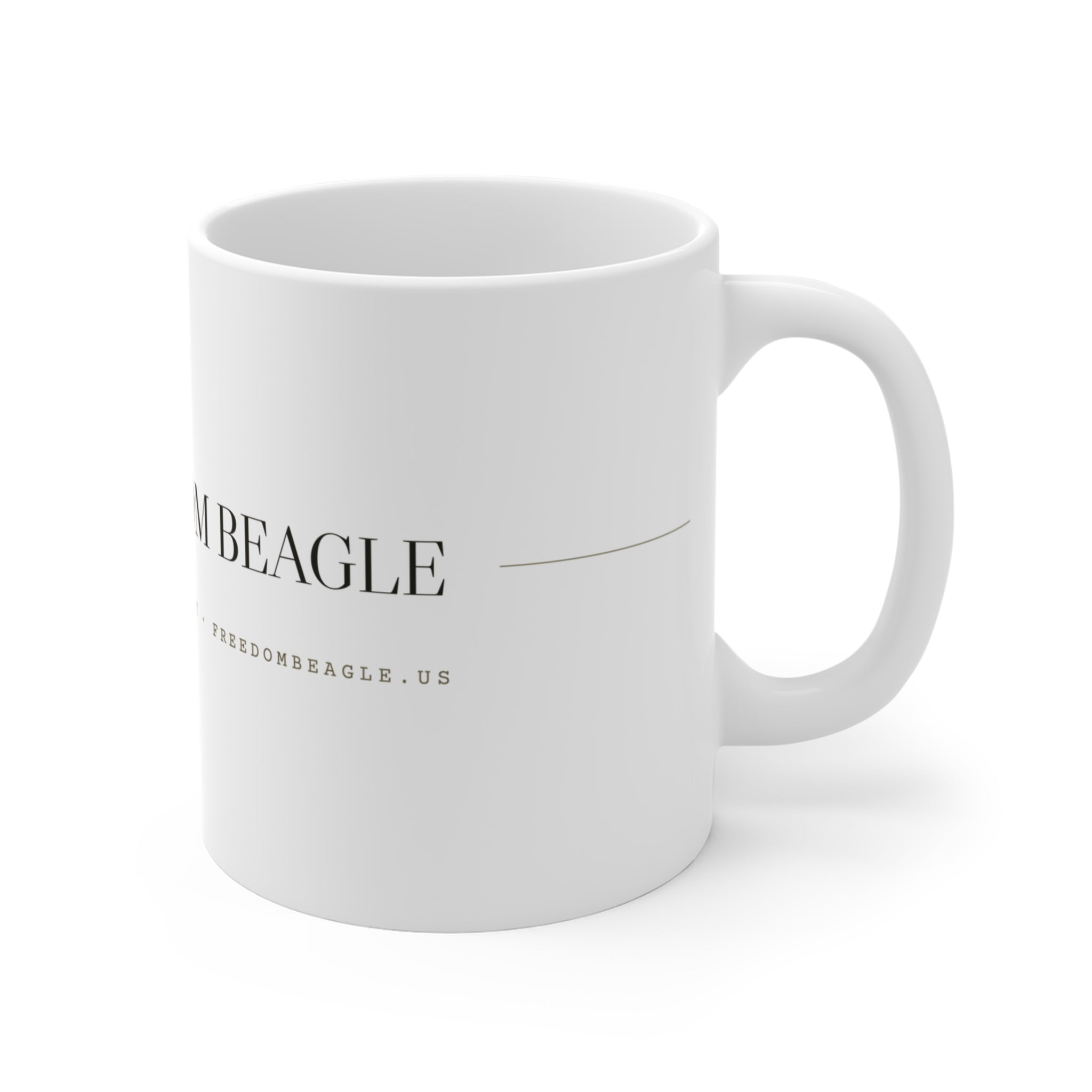 Freedom Beagle Mug — Crest and Masthead
