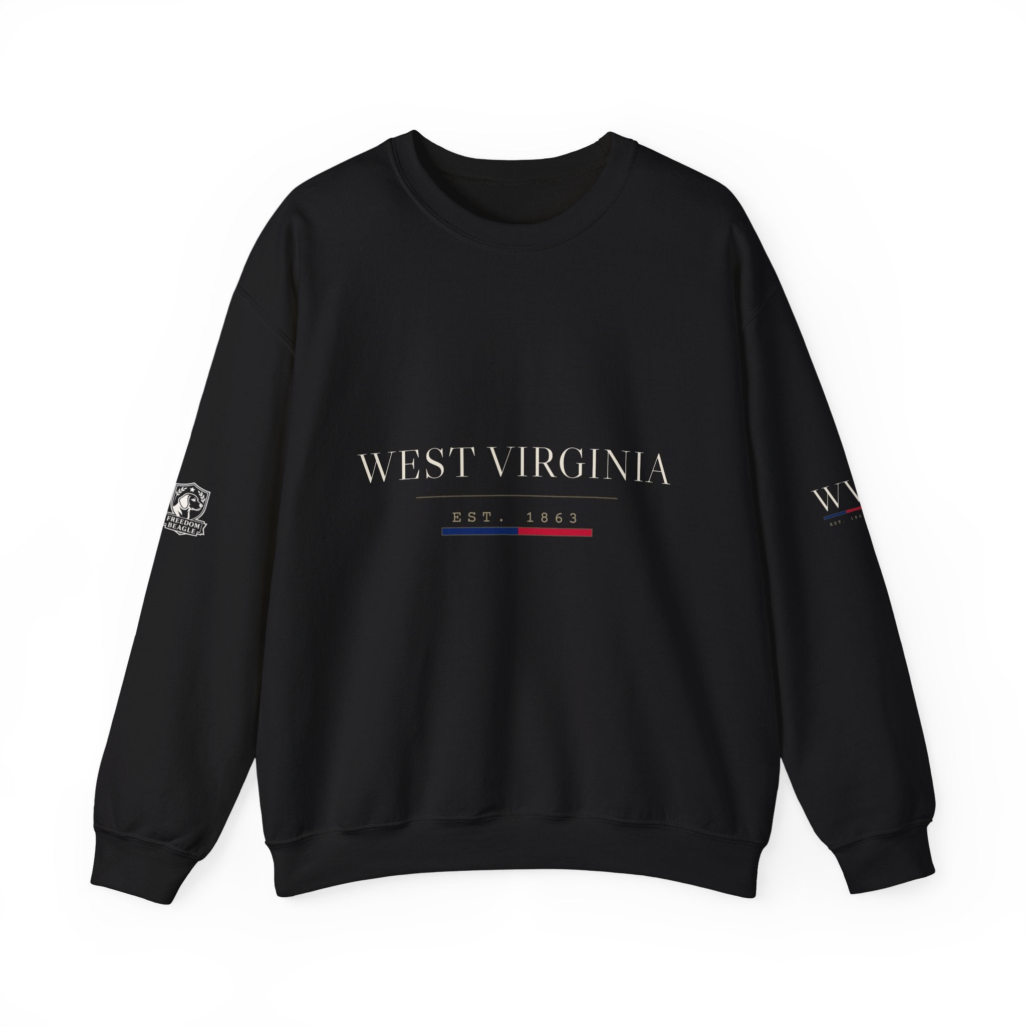 West Virginia — Freedom Beagle State Series Crewneck (Black)