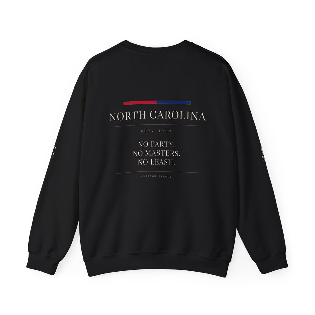 North Carolina — Freedom Beagle State Series Crewneck (Black)