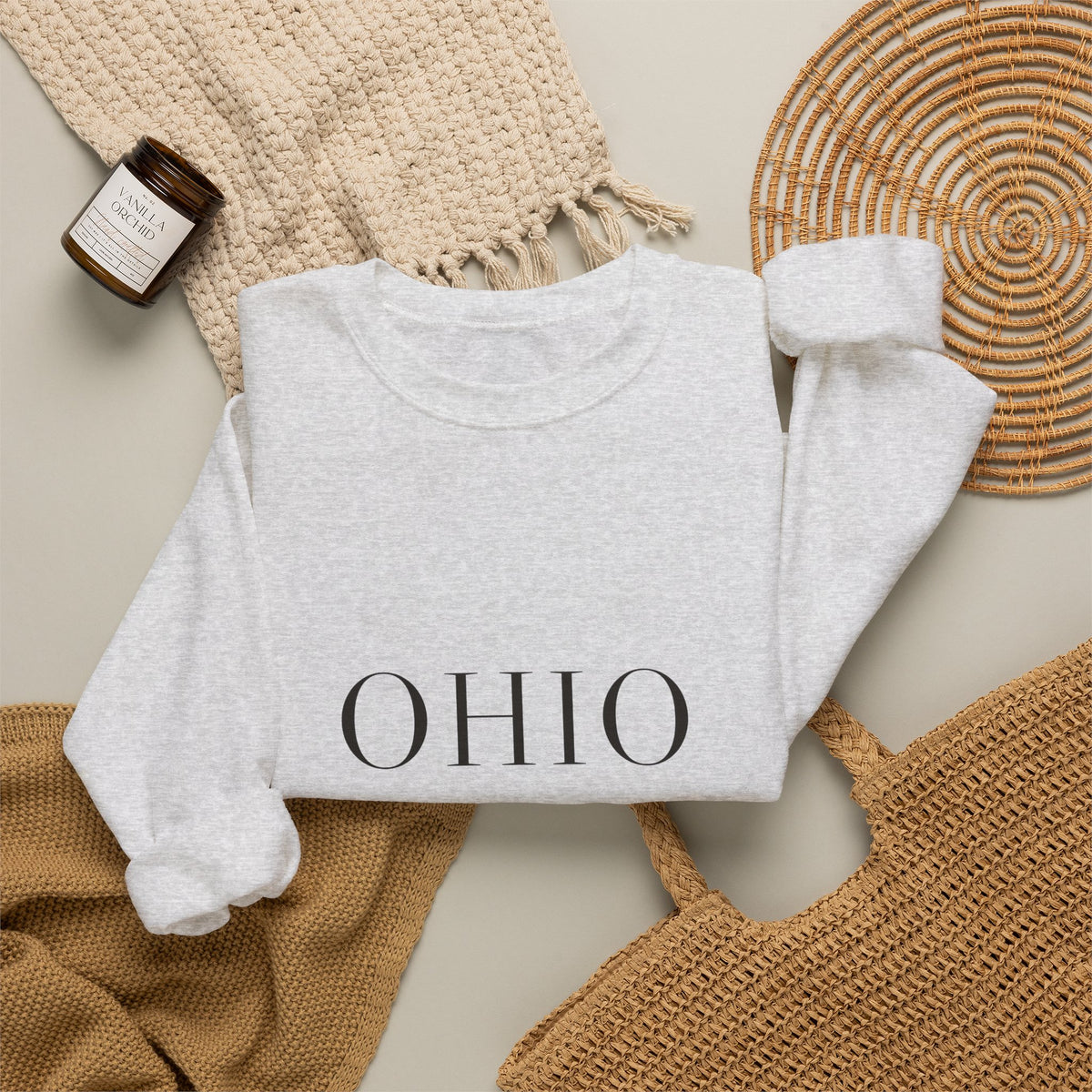 Ohio — Freedom Beagle State Series Crewneck (Sand)