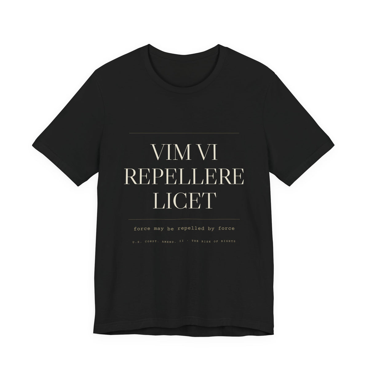 Vim Vi Repellere Licet — Second Amendment Tee (Black)