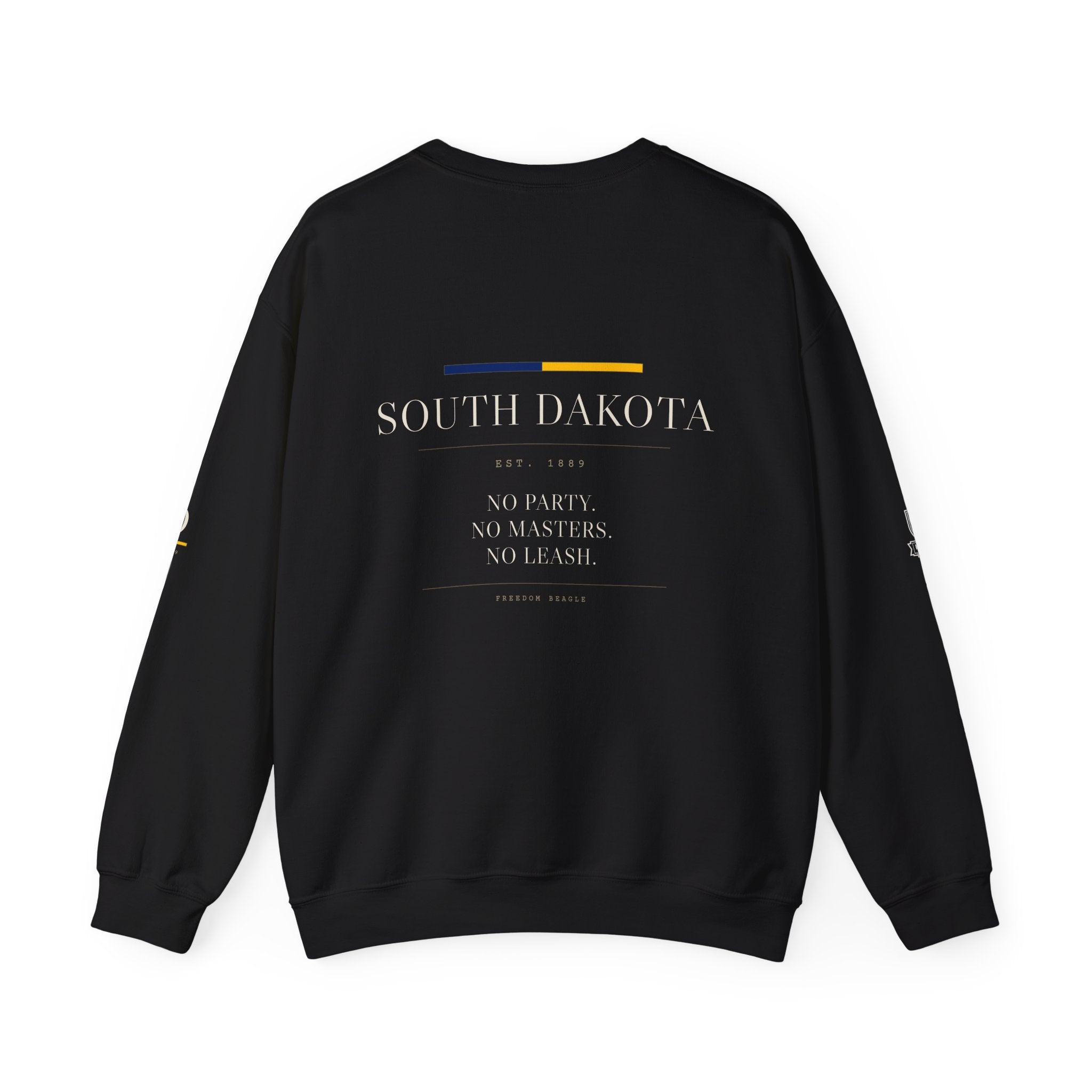 South Dakota — Freedom Beagle State Series Crewneck (Black)